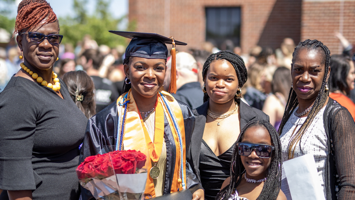 graduate and family