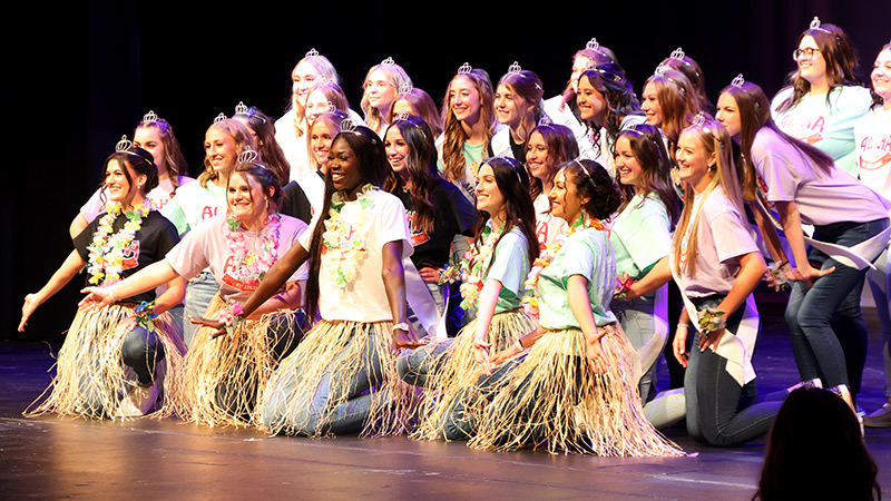 ladies signing in musical number