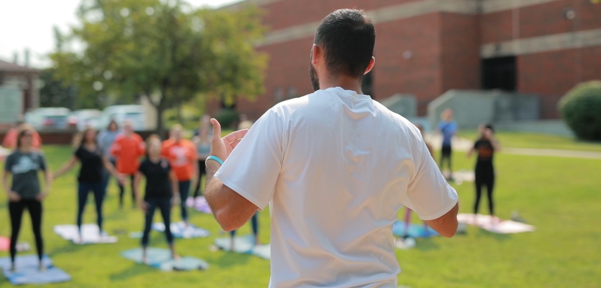 yoga on the lawn