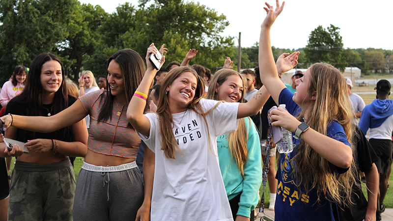 cowley college students dancing