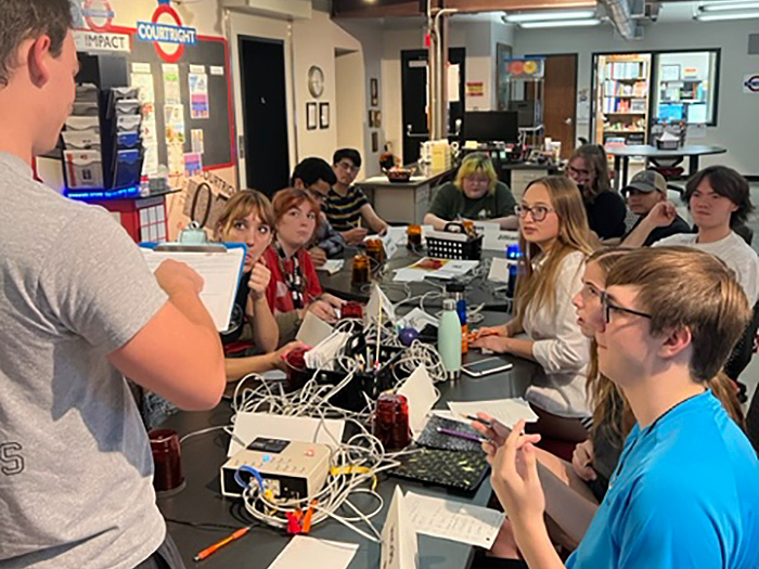 The Media Club members at Cowley College