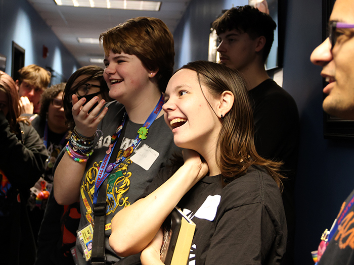 area high school students attending humanities and communication day