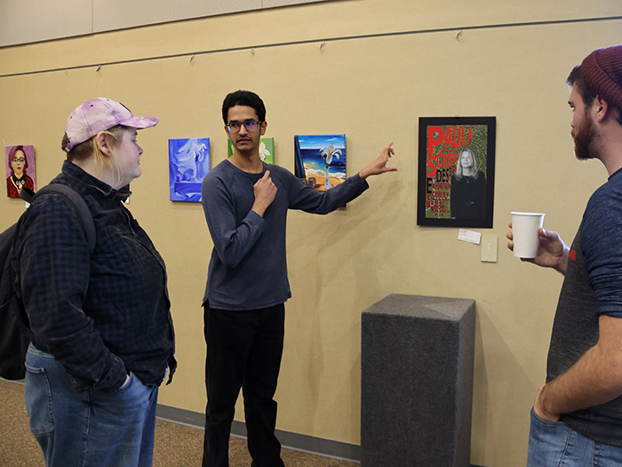 students at Chili Sale and Art Show