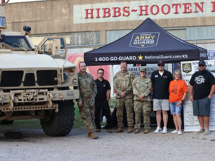 Kansas National Guard at Wellington Heat Game