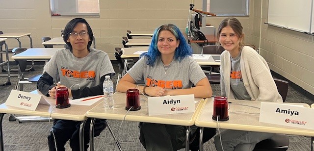 B team - Denny Insaly, Aidyn Holman, and Amiya Dieguez