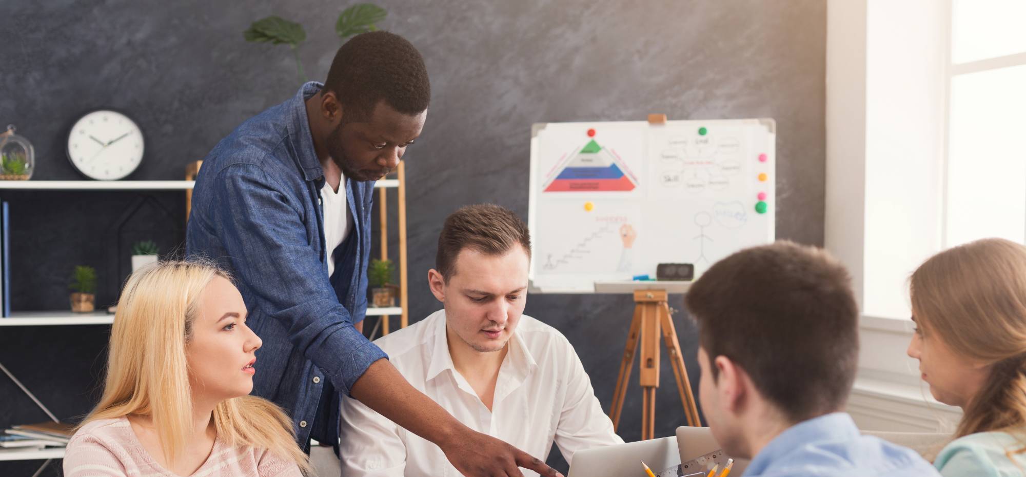 group of professionals in a board room