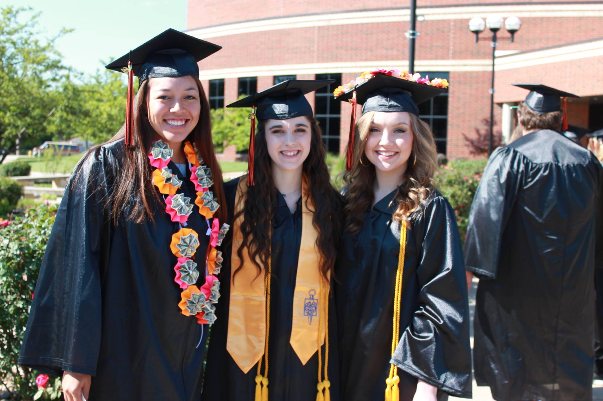 students at graduation